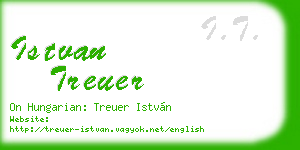 istvan treuer business card